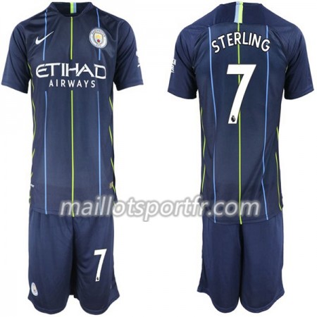 Maillot de Foot Manchester City Sterling 7 Enfant Extérieur 2018/19